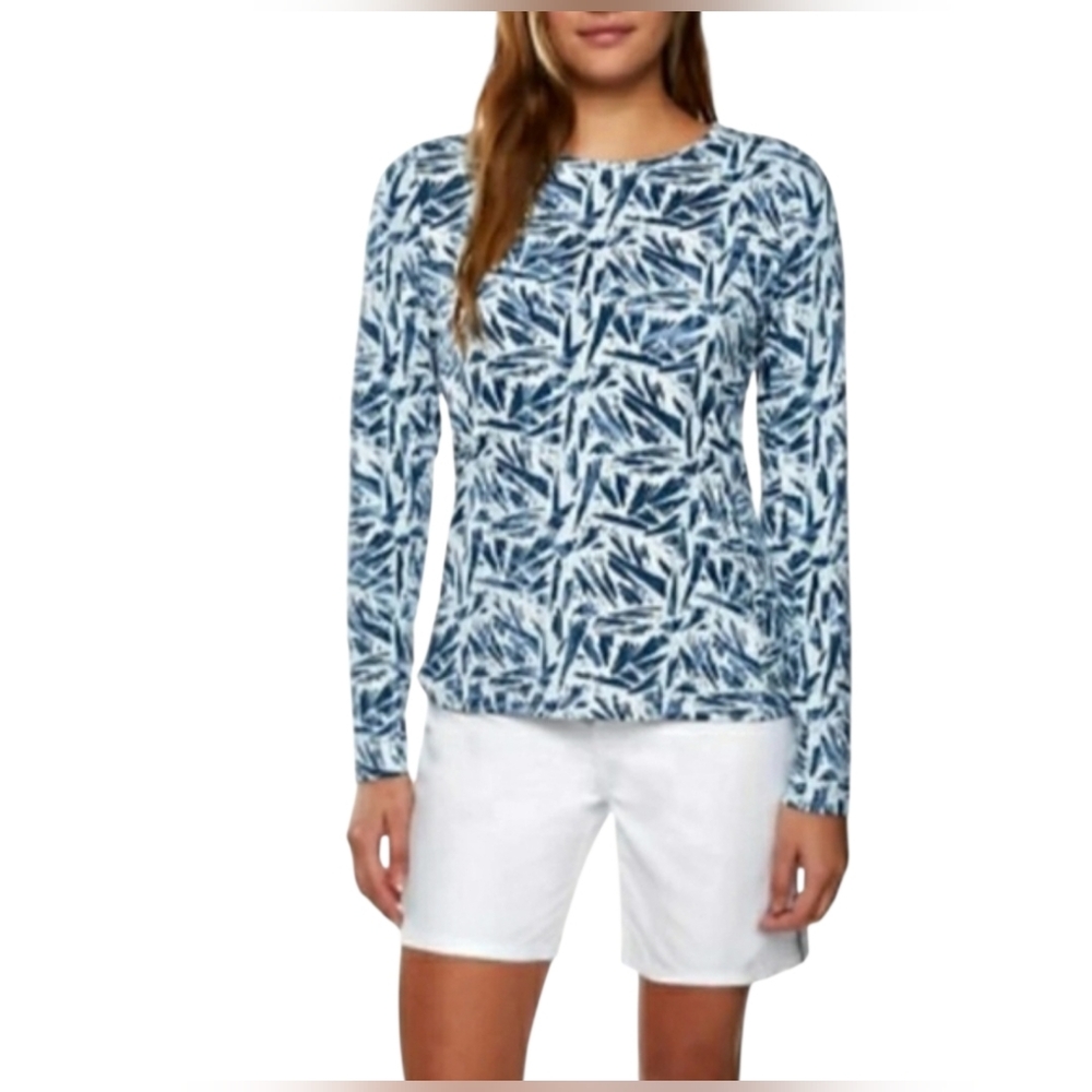 Hang Ten Blue Sun Protection Long Sleeve T- Shirt M / Surfer Beach